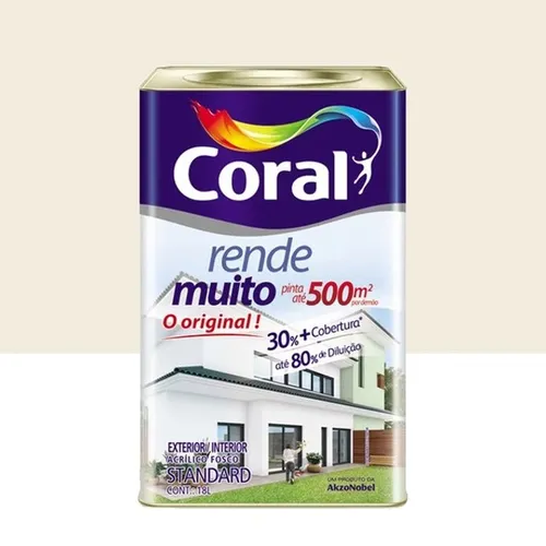 R$ 299,99 Tinta Coral Rende Muito LATA 16LT