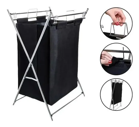 Cesto Roupas Utilita 12Kg Dobravel Metalurgica Mor Até 12x