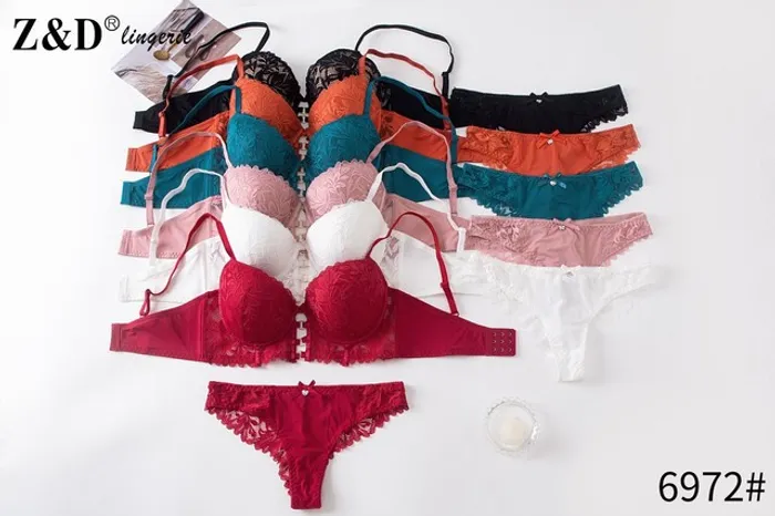 Conjunto de lingerie de luxo importado da marca Z&D atacado