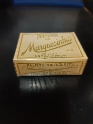 Caixa de palitos Marquesinhos, anos 50 a 70. Lacrada. Impecavelmente conservada!