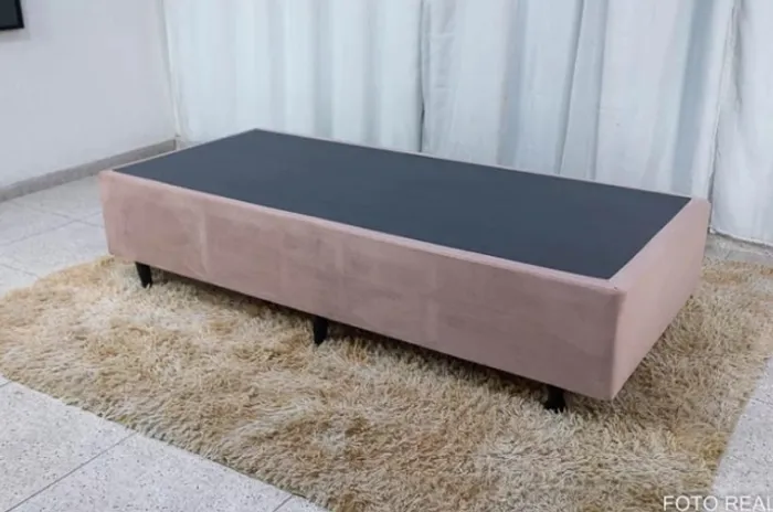Base Box Solteiro Rosa Anjos Frete Grátis - Até 12x