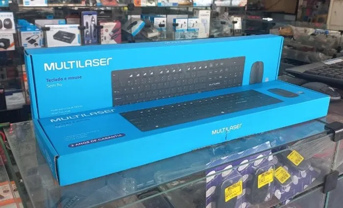 Teclado e Mouse S fio Multilaser Teclas Flutuantes (distribuidora jk eletonicos)