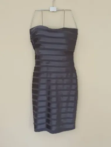 Vestido Cinza Tomara que Caia tubinho tamanho MLindo Monalisa