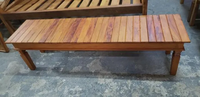 Banco Caipira Ripado Peroba Rosa Maquinado