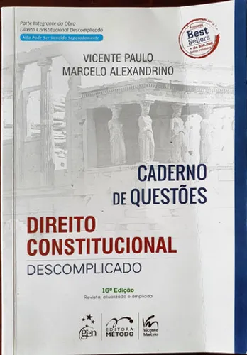 Livro de Questões: Direito Constitucional Descomplicado Novo