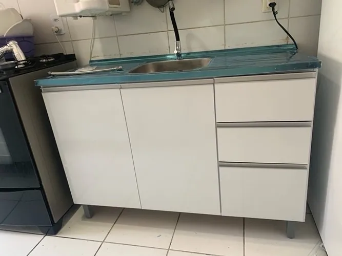 Balcão p/ pia novo 1,20cm montagem grátis