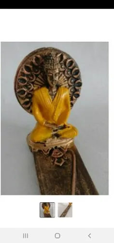 Porta incenso com escultura de Indu