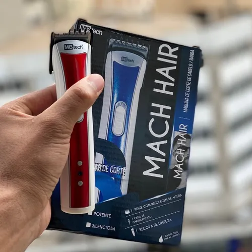 Máquina Para Corte De Barba Cabelo Bivolt Profissional Mbtech