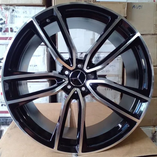 Rodas Mercedes AMG E-53 Preto Diamantado 5x112 - 22x9 e 22x10,5