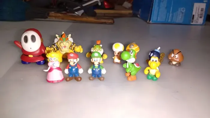Coleção super Mario 2014 micro figuras extremamente detalhadas oficial