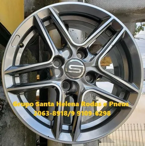Jogo roda aro 15 scorro S-217 furação 4x100 Fiat GM Corsa Celta VW Gol Fox 10x Sem Juros