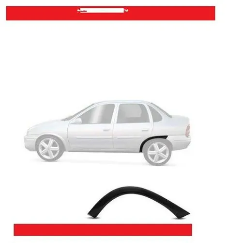 Moldura Paralama acabamento alargador Friso Traseiro Corsa Sedan Corsa Classic