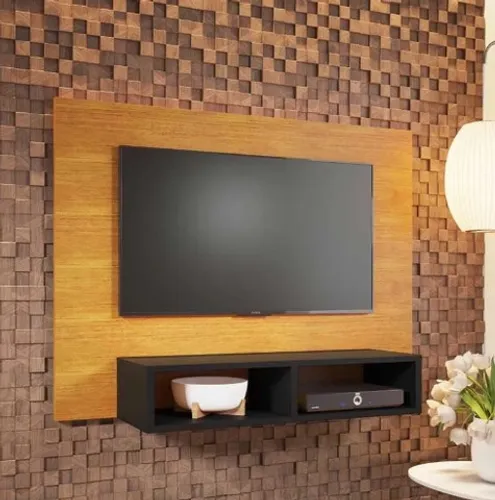 Painel Madri TV até 42? Mel/Preto Até 12x - Frete Grátis