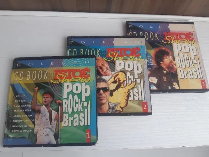 Coleção CD Book Istoé ShowPop Rock Brasil 3 volumes