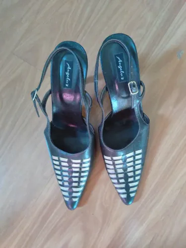 Sapato feminino social couro legítimo usado em boas condições  calça n° 36