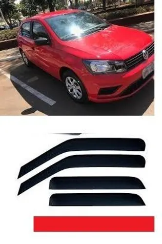 Calha De Chuva Defletor Vw gol G5 G6 G7 4 portas todos peugs gctku