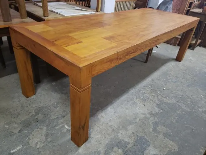 Mesa Mocha Em Mosaico Peroba Rosa