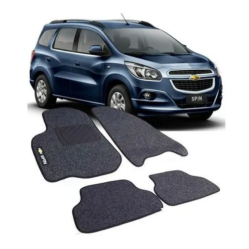 Jogo Tapete Automotivo Chevrolet Spin 4pçs Preto peugs gctku