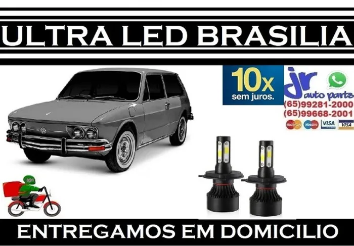 Lampada Ultra LED 4D (Alta)VW Brasilia  6000K 12V 24V