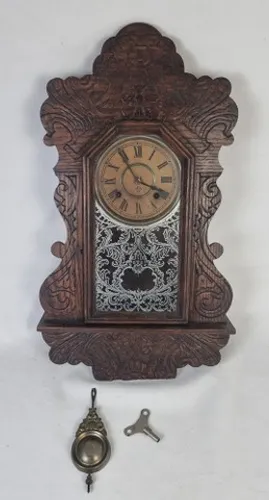 relógio de parede ansônia, modelo capelinha