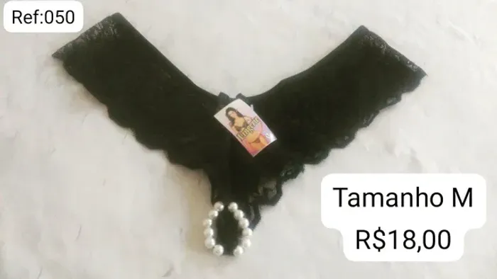 Calcinha tamanho M em renda 