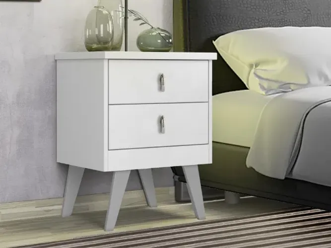 Mesa de Cabeceira Thor 2 Gavetas Até 12x - Frete Grátis