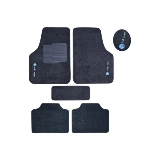 Jogo Tapete Carpete Bordado 5 Peças Universal Vw 