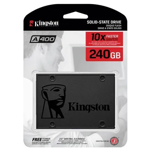sem estoque Ssd 240 Gb Kingston Hd Sata A400 Pci 530mb/s Novo