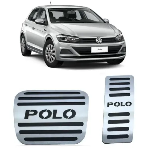 Pedaleira Inox Volkswagen Polo 2018 - Automático - GP2503