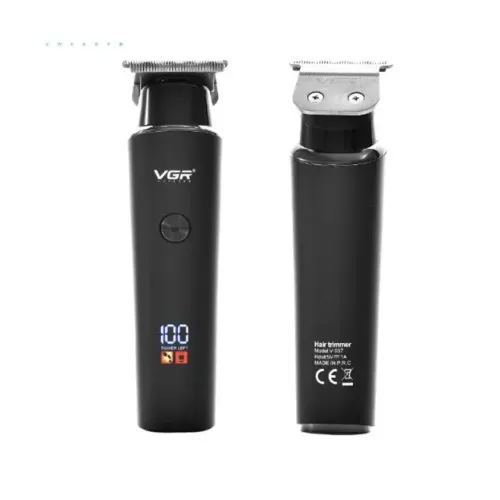 Maquina De Cortar Cabelo Profissional Acabamento Detalhe Barba Bigode Pelos Sem fio Led  