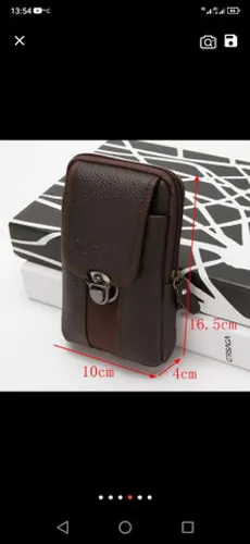 Bolsa de coura porta celular e etc