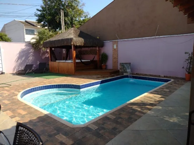 Area de lazer com casa no J. Monte Rei Maringa
