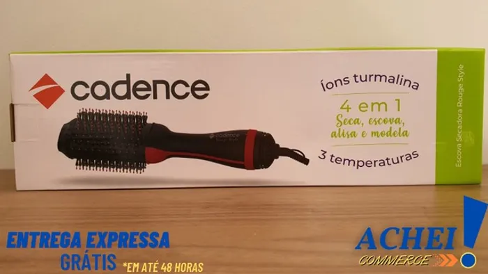 Secador Escova Secadora Cadence Rouge 4 em 1 - Nova
