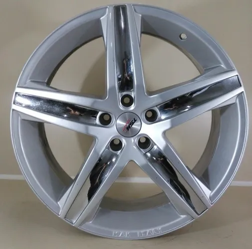 Jogo de Rodas Aro 20  Mak 5x114 Prata Seminova 