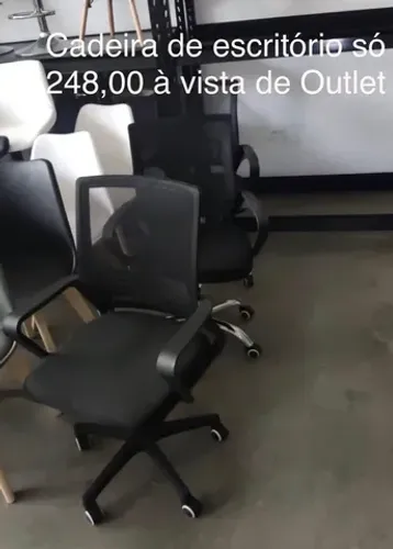 Cadeira de escritório no Outlet só 199,00 últimas unidades sem uso e com garantia
