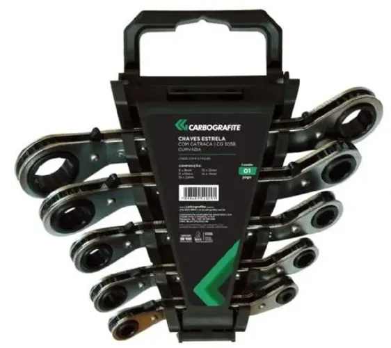 Chaves Estrela com Catraca Carbografite CG305B Curvada