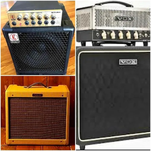 Fender, Ampeg, Vox, Orange Amplificadores Guirarra e Baixo