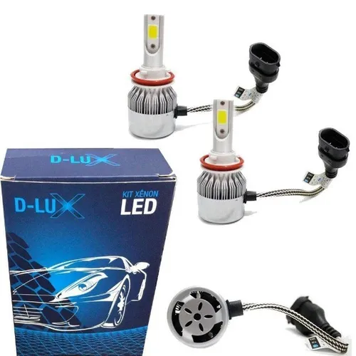 Kit Lâmpada Super Led Automotiva D-lux H7- 12/24v 6000 - 4.600 Lumens