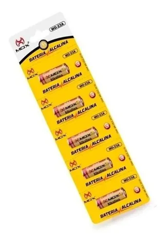 Cartela Bateria A23 Alcalina Mo-23a Mox (cartela C/5)
