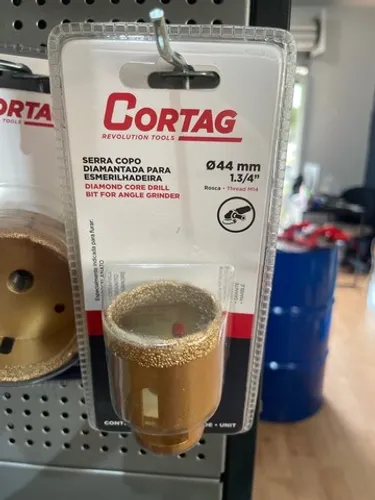 Serra Copo Diamantada para Esmerilhadeira 44mm Cortag 61874