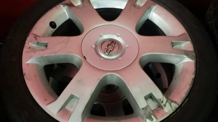 Roda aro 16 GM Vectra Elite Prata jogo 4X100 usada Celta