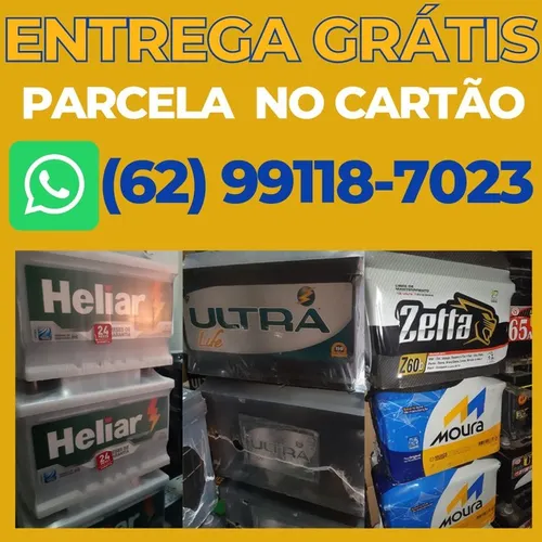 Bateria 60 Amp DD Dividido no Cartão Sem Juros É Só Aqui