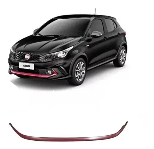 Friso Cinza Grade Inferior Fiat Argo 2017 2018 2019 