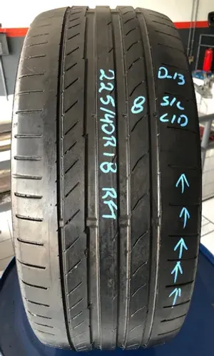 Pneu 225/40r18 Continental Sportcontact5 Run Flat(usado) *8