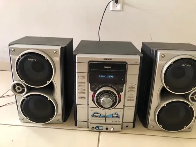 Micro System Sistema de Som da Sony com Mp3 250watts de RMS
