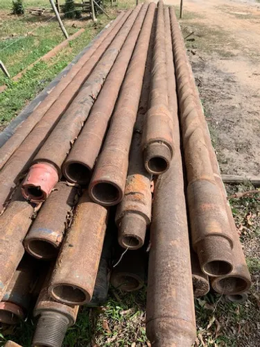 Tubos de aço carbono usados em bom estado para uso geral em usinagem
