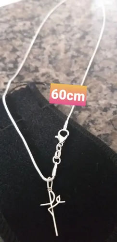 SP Promoção acabando!!! Linda CORRENTE 60cm banhada a prata 925 nova.