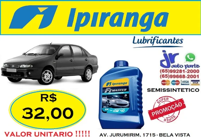 Lubrificante Ipiranga F1 Master Performace Marea 1.8/2.0 10w 40 óleo semissintético