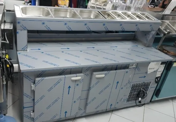 Balcao refrigerado condimentadora gelopar 190cm (novo)