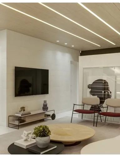 Perfil Embutir ou Sobrepor LED 3m